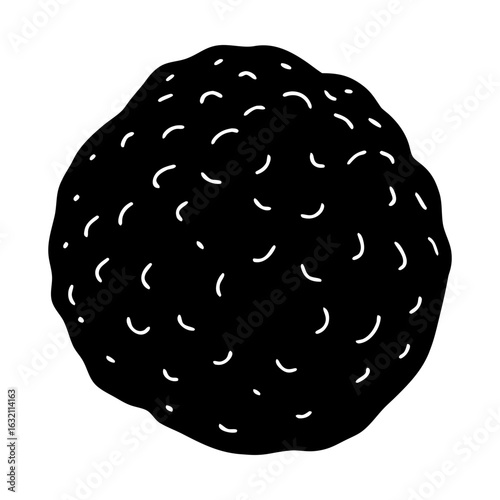 Delicious truffle gourmet mushroom food culinary delicacy item silhouette