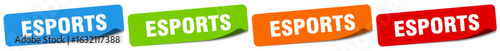 esports sticker. esports sticker set on white background