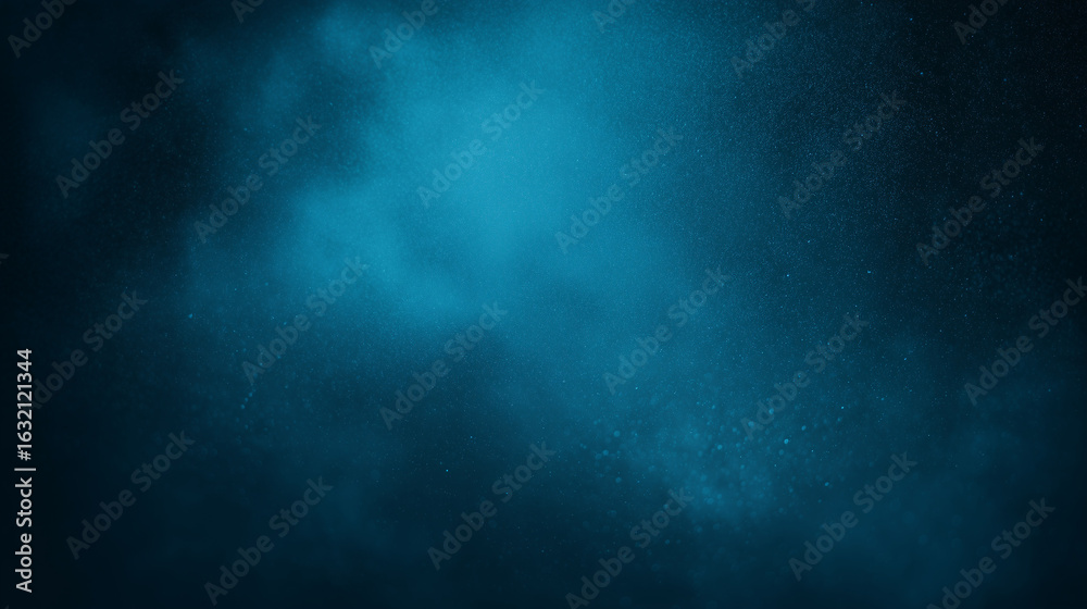 Fototapeta premium Dark Blue Abstract Dust Texture in Minimal Shiny Light