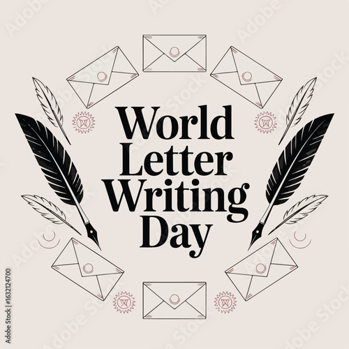 World Letter Writing Day – Handwritten Letters, Envelopes & Communication Celebration.