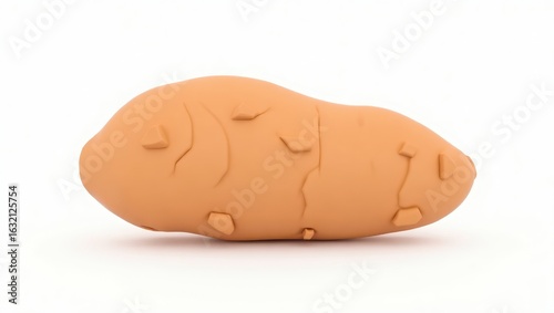 A light orange potato illustration on a white background.
