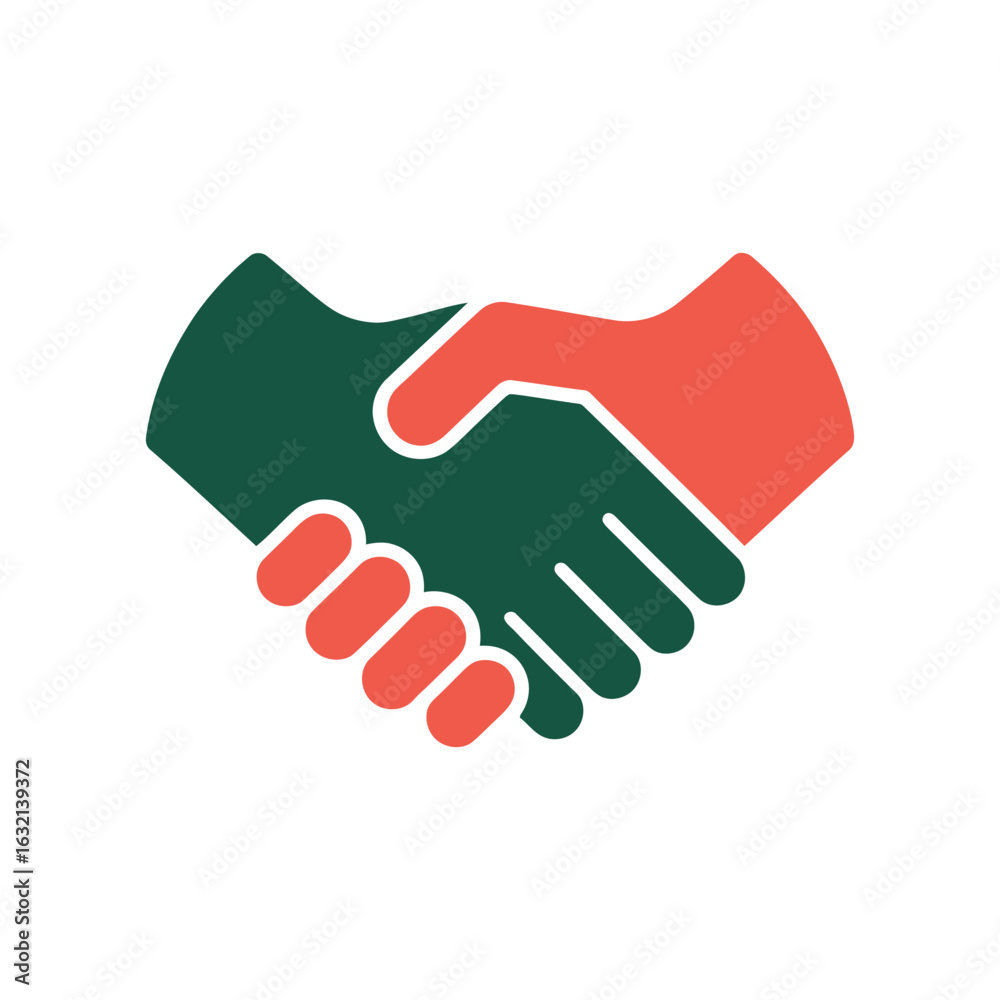 Handshake logo design, Vector design, Illustration, Logo Design, Logo Symbol