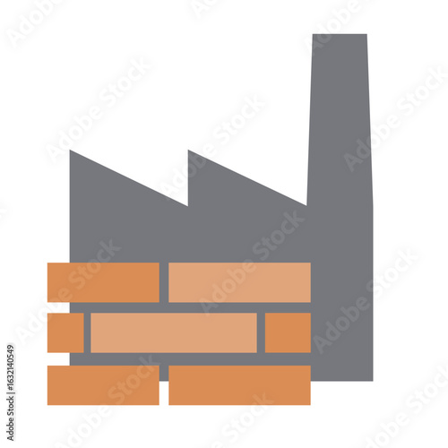 Holzfabrik - farbiges Icon