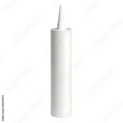 White Caulking Tube Isolated for Sealant Application