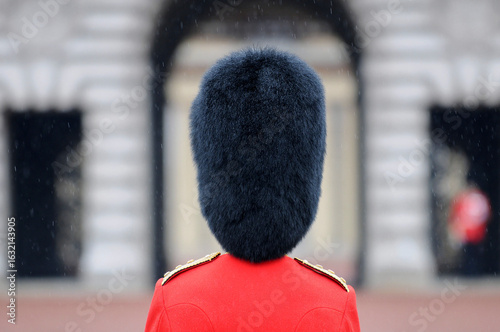 Photos A guardsman on parade in London.