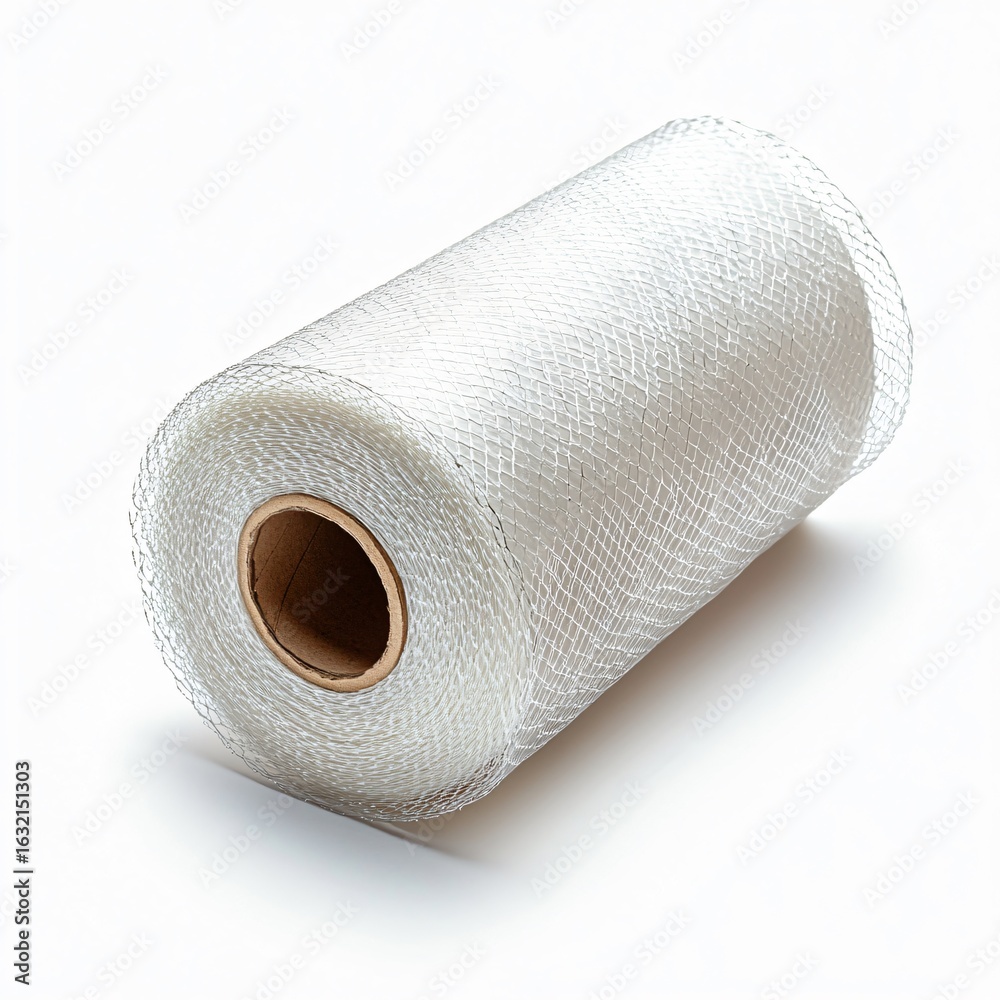 Fototapeta premium Protective mesh roll for packaging events warehouse location product type industrial environment close-up view safety concept