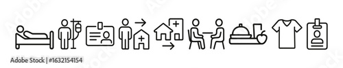 Healthcare Medical Vector Outline Icon Set