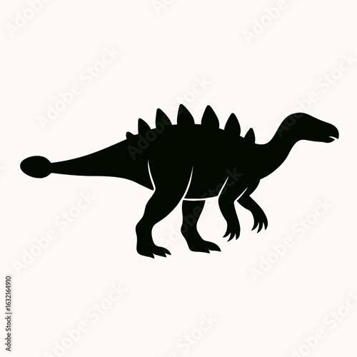 very simple flat and single minimalist Talarurus Silhouettes in black on a white background