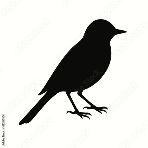 very simple flat and single minimalist Says Phoebe Silhouettes in black on a white background