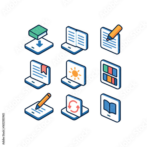 E-Reader Icon Set
