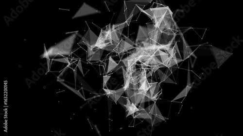 Abstract plexus tech background