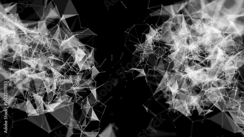 Abstract plexus tech background