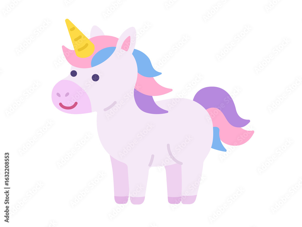 Fototapeta premium ユニコーンのキャラクターのイラスト