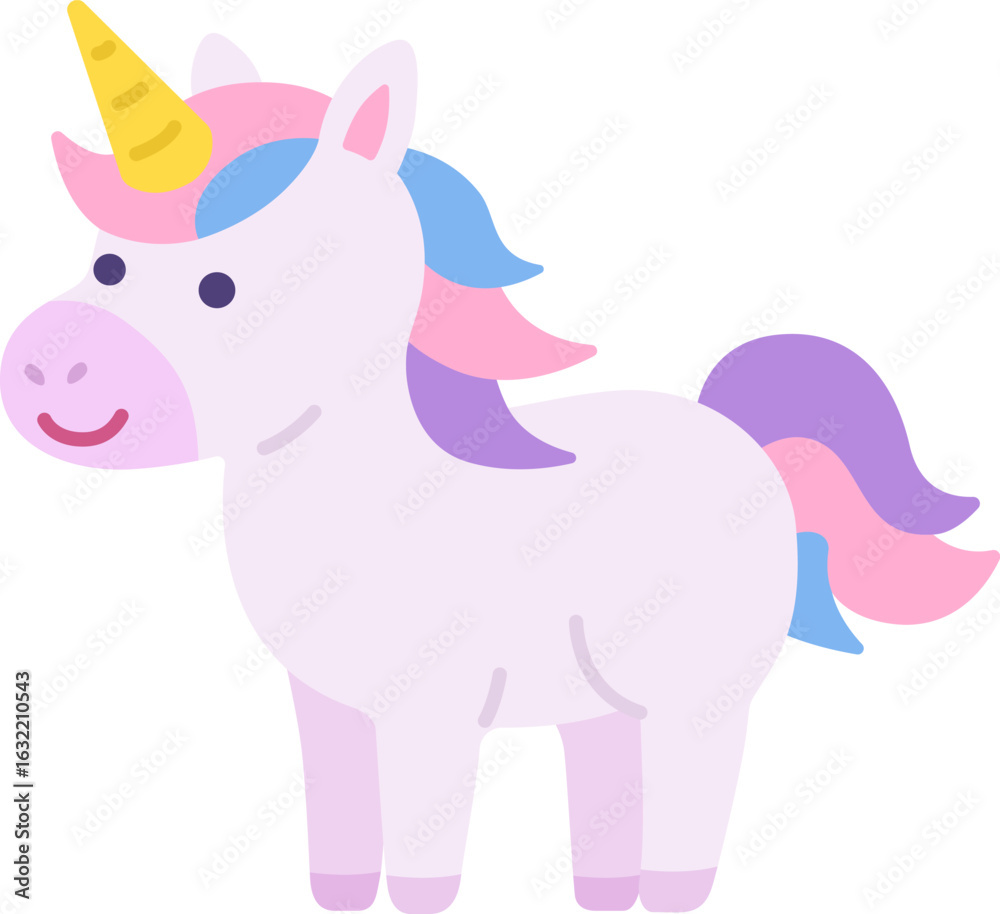 Naklejka premium ユニコーンのキャラクターのイラスト