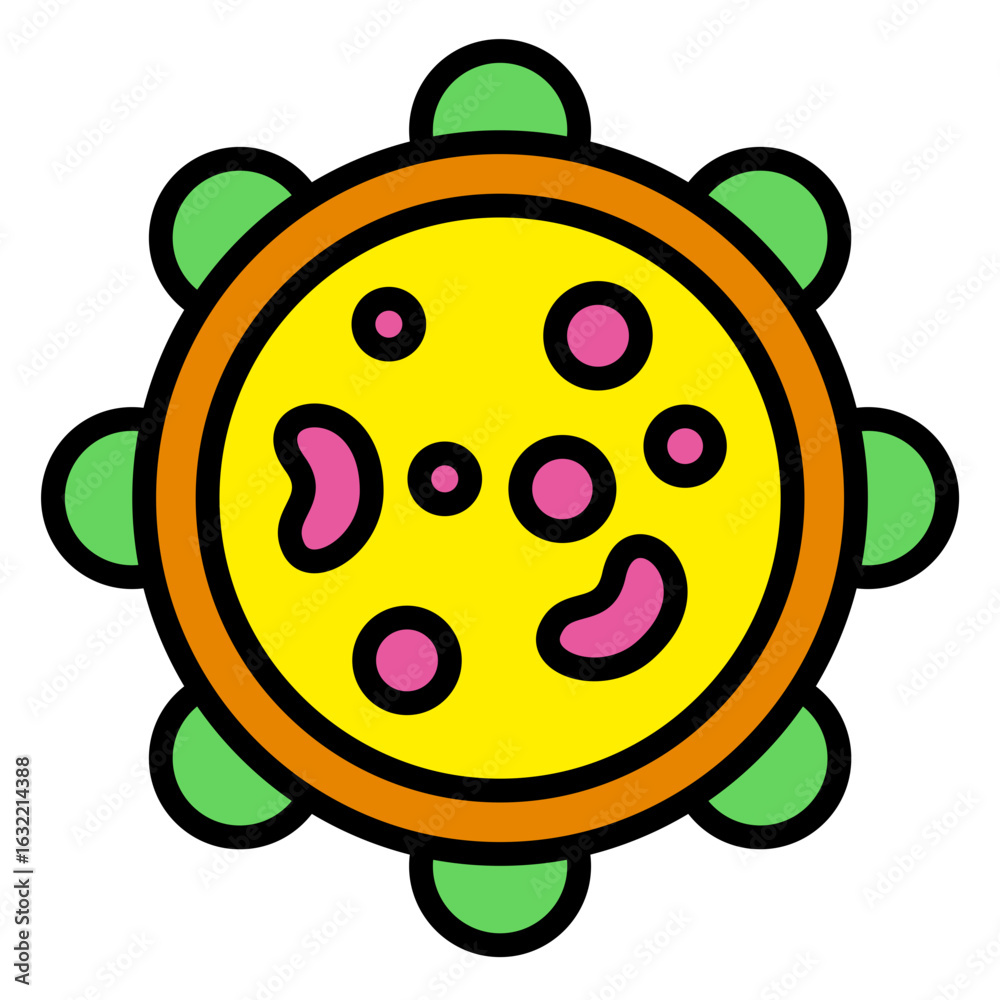 Obraz premium Lysosome Structure Icon