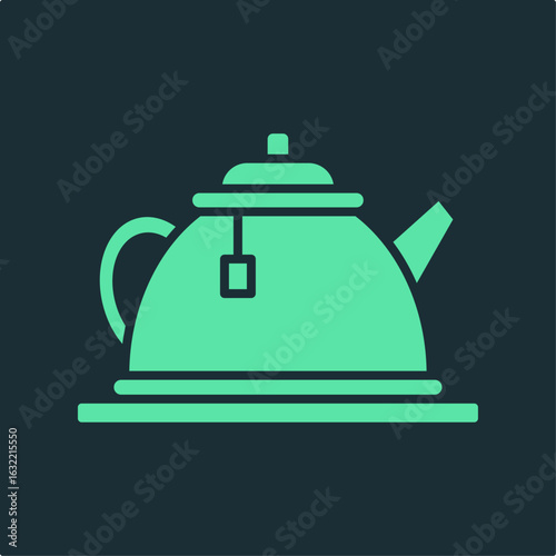 Tea pot trendy applicable important vector Illustration design pleasant colorful background