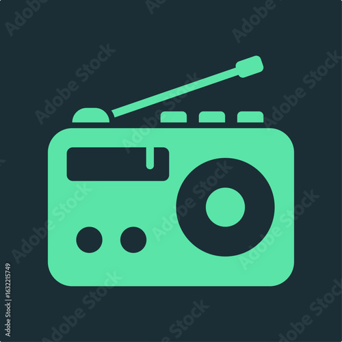FM Radio trendy applicable important vector Illustration design pleasant colorful background