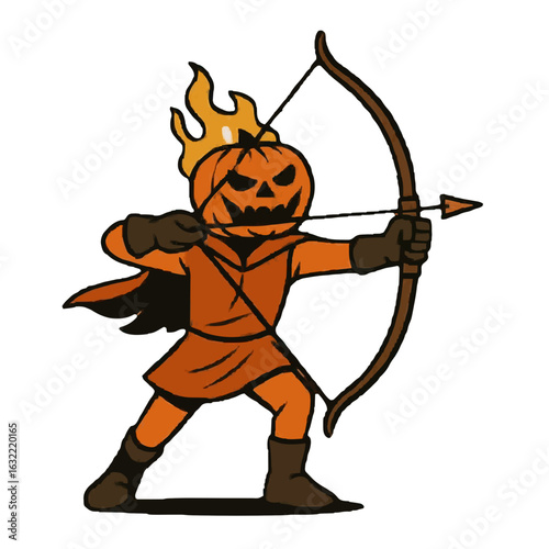 Halloween themed jack o lantern vector illustration 