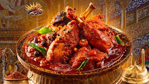 Savory Spiced Chicken Dish Rich in Flavor and Tradition