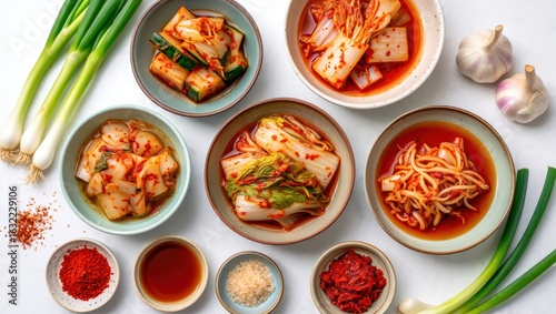 Wallpaper Mural Vibrant Kimchi Selection: A Taste of Korean Fermented Delicacies Torontodigital.ca