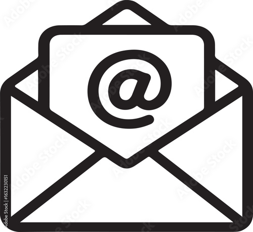  message, e mail envelope vector illustration
