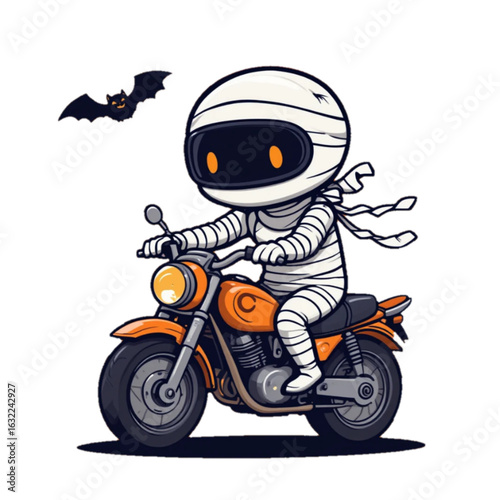 Halloween themed mummy vector illustration 