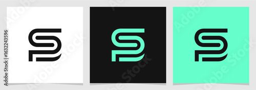 SP or PS Initial Brand Minimalist Logo Vector Element , Letter Logo for Brand Company or Identity
