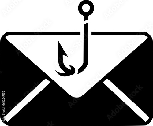 Email phishing icon simple vector isolated symbol

