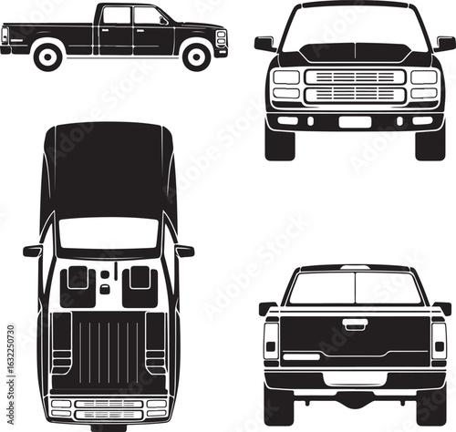 set of transport icons