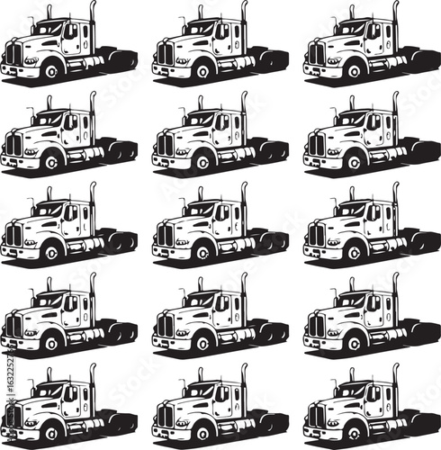 set of vintage retro cars