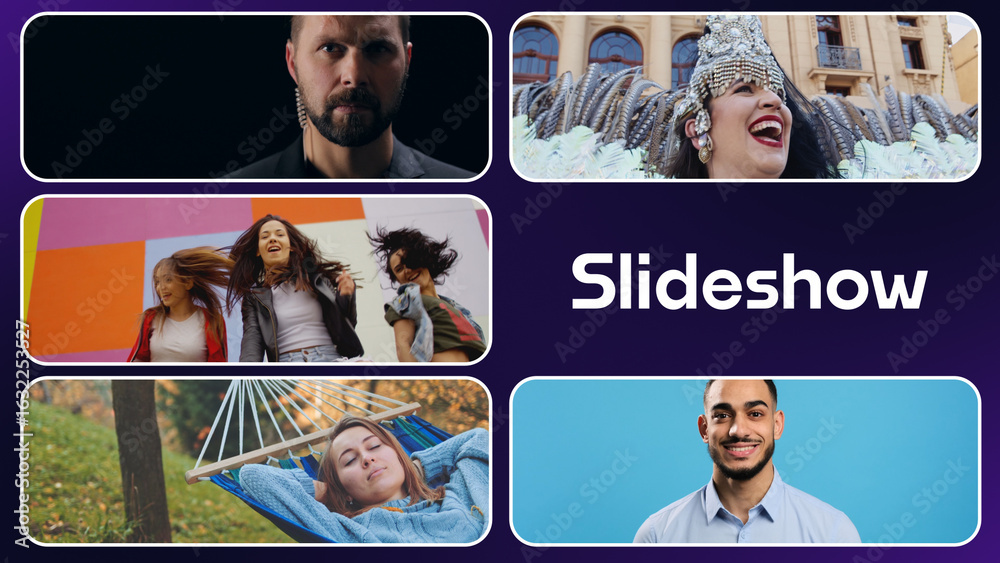 Image Slideshow Examples Slideshow Stock Template | Adobe Stock