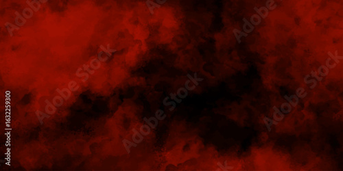 Abstract Red watercolor smoke texture. paint brush strokes. fire red texture. smoke overlays vintage retro red background. Red vapor on black background. red smoky clouds.	