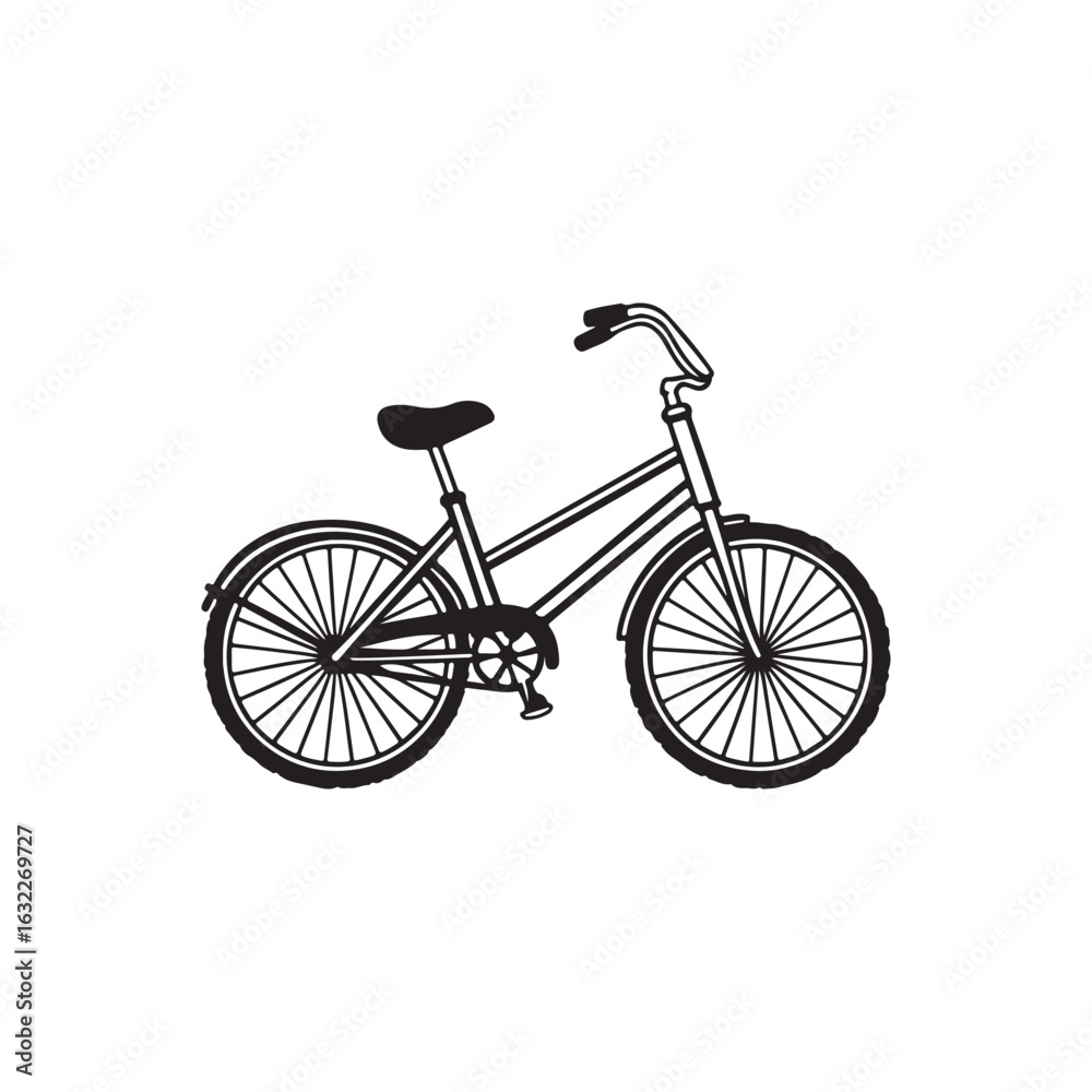 Fototapeta premium Classic Bicycle vector Illustration
