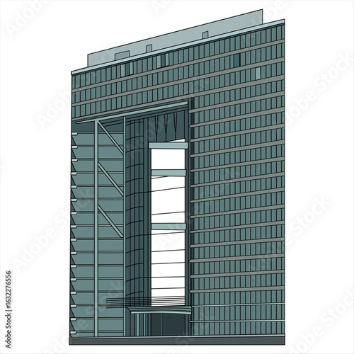 stadttor building vector art