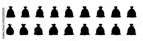 Silhouette of money minimalist bags 