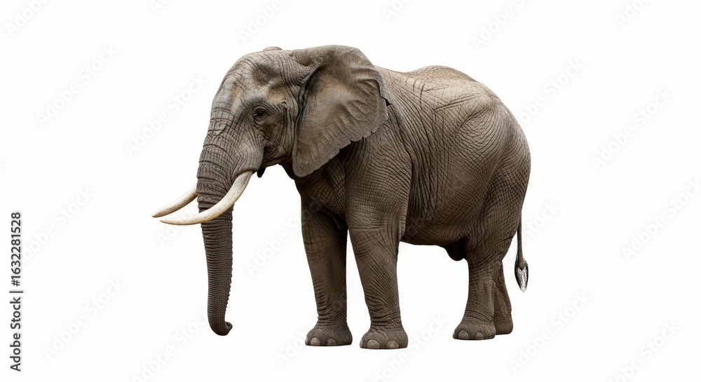 Naklejka premium majestic african elephant highresolution photo for wildlife documentaries conservation projects and educational materials