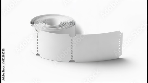 Rolled ticket mockup