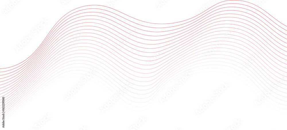Fototapeta premium abstract red wave line background vector