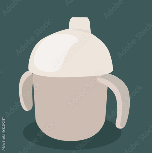 Baby sippy cup.Baby sippy cup vector