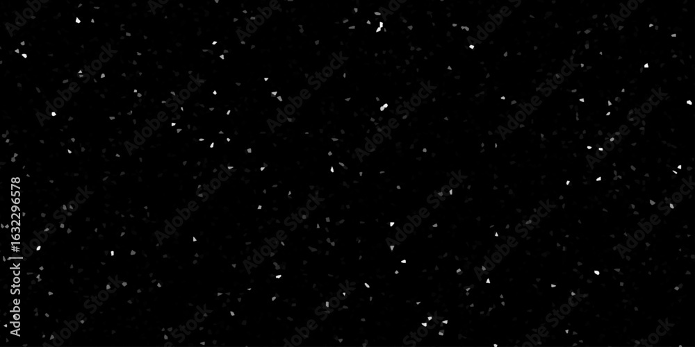Fototapeta premium Modern grayscale speckled terrazzo texture. Black background with scattered pattern. Abstract noise inspired scattered texture with artistic monochrome elements. Subtle artistic terrazzo pattern.