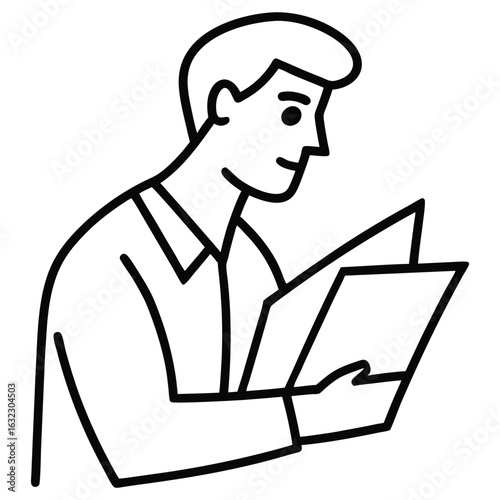 man with a book
