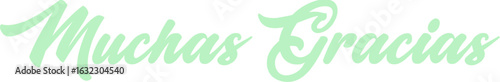 muchas gracias fondo transparente, letras en castellano