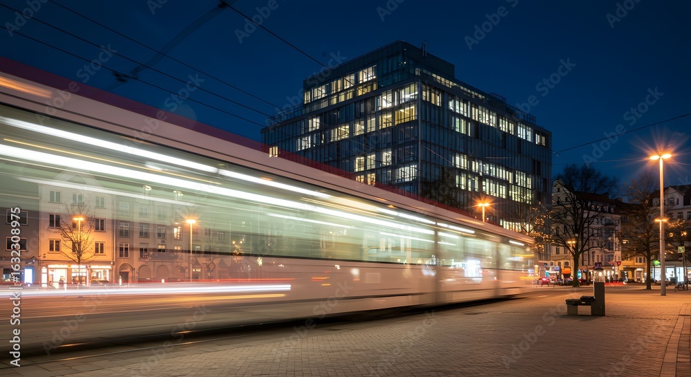 Fototapeta premium night traffic in the city