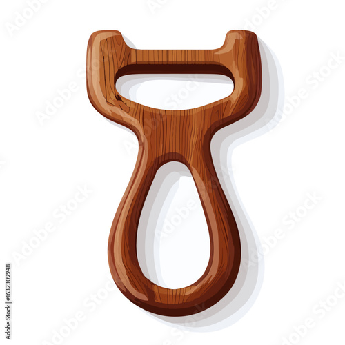 Wooden bottle opener 