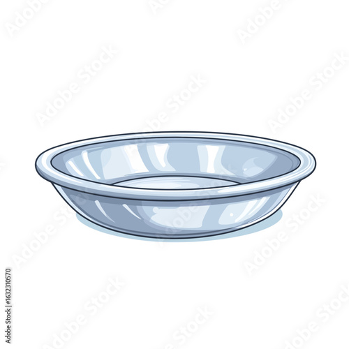 empty bowl isolated on white
