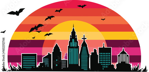 A collection of detailed illustrations depicting the city of Baltimore, featuring its distinct skyline, architecture, and iconic landmarks like the National Aquarium and the Domino Sugar sign.