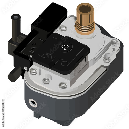 Carburetor on white 