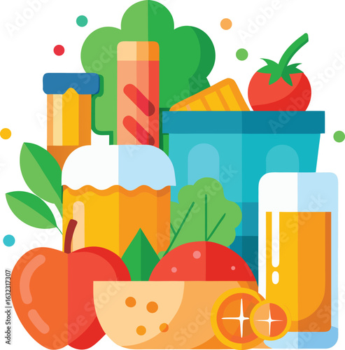 juice and fruits