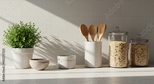 wooden kitchen utensils