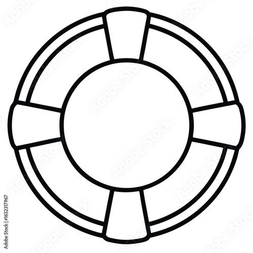 Lifebuoy Ring Outline